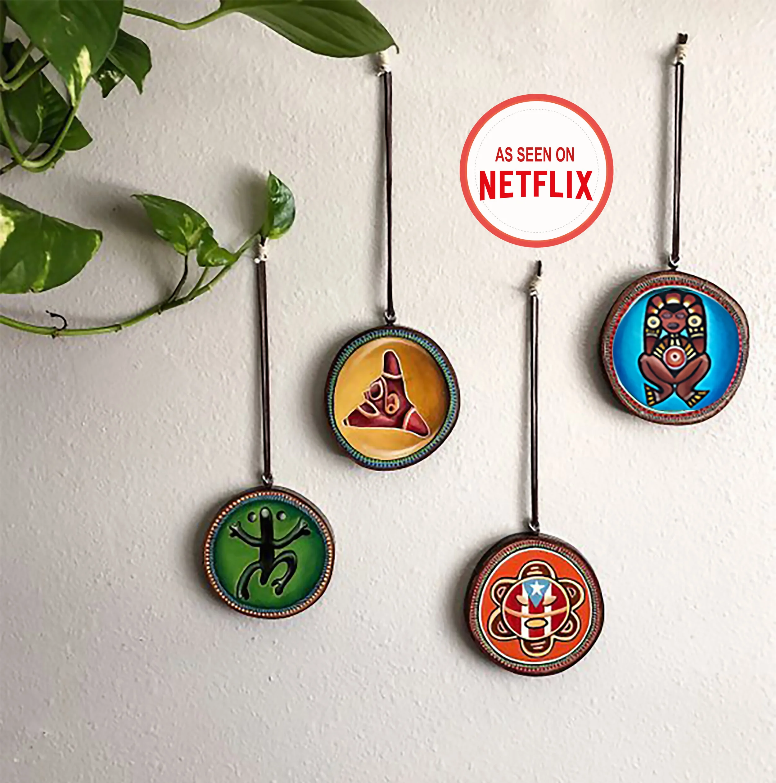 Taino Wall Decor Set — Puerto Rican Art by Lena del Sol Langaigne